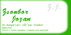 zsombor jozan business card